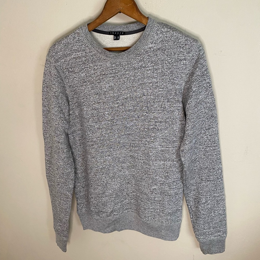 Theory heathered grey sweater XS